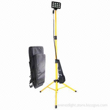 Mobile Area Lighting System with Adjustable Steel Tripod, Construction Light, 2200lm Luminous Flux